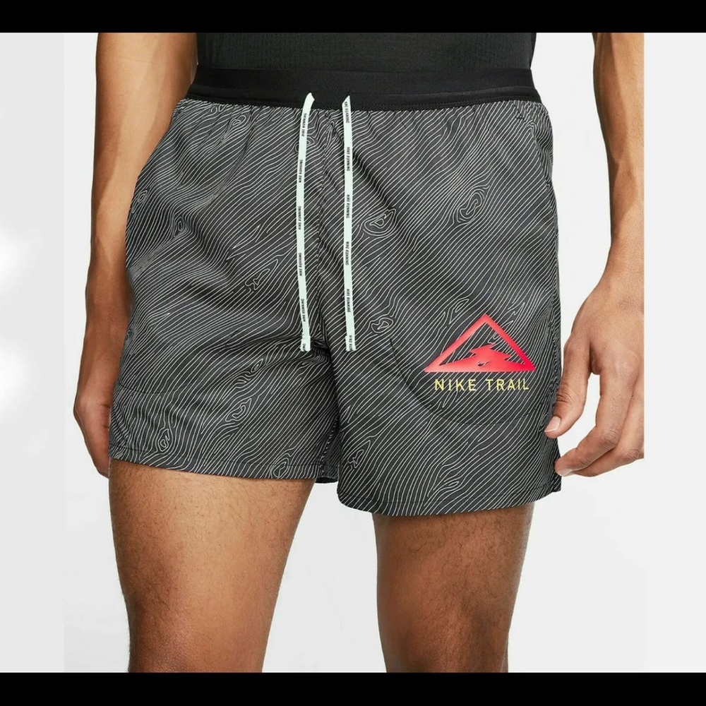 Nike Men's Flex Stride 5" Trail Black Running  Shorts